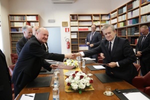 ministers gliński z kardynałem ravasim